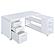 Yvette L-shape Office Desk White by Coaster