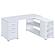 Yvette L-shape Office Desk White by Coaster