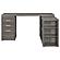 Yvette L-shape Office Desk Weathered Grey by Coaster