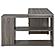 Yvette L-shape Office Desk Weathered Grey by Coaster