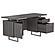 Lawtey Floating Top Office Desk Weathered Grey by Coaster