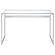 Hartford Glass Top Writing Desk Chrome by Coaster