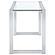 Hartford Glass Top Writing Desk Chrome by Coaster