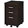 Skeena 3-drawer Mobile Storage Cabinet Cappuccino by Coaster