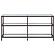 Kate 2-tier Bookcase Black Nickel by Coaster