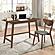 Karri 2-piece Writing Desk Set Walnut by Coaster