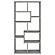 Theo 10-shelf Bookcase Grey Driftwood by Coaster