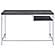 Kravitz Rectangular Writing Desk Weathered Grey and Chrome by Coaster