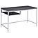 Kravitz Rectangular Writing Desk Weathered Grey and Chrome by Coaster