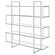 Elmer 5-shelf Bookcase Chrome and Clear by Coaster