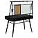 Jessie 47-inch Writing Desk w/Whiteboard and USB Black by Coaster