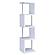 Baxter 4-shelf Bookcase White and Chrome by Coaster