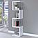 Baxter 4-shelf Bookcase White and Chrome by Coaster