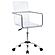 Amaturo Office Chair with Casters Clear and Chrome by Coaster