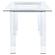Amaturo Writing Desk w/Glass Top Clear by Coaster