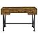 Analiese 2-piece 3-drawer Writing Desk Set Antique Nutmeg and Black by Coaster