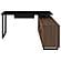 Maddox 60-inch L-Shape Office Computer Desk Black and Walnut by Coaster