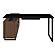 Maddox 60-inch L-Shape Office Computer Desk Black and Walnut by Coaster
