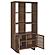 Maddox 71-inch 3-Shelf Cabinet Bookcase Walnut by Coaster