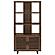 Maddox 71-inch 3-Shelf Cabinet Bookcase Walnut by Coaster