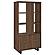 Maddox 71-inch 3-Shelf Cabinet Bookcase Walnut by Coaster