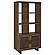 Maddox 71-inch 3-Shelf Cabinet Bookcase Walnut by Coaster