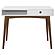 Bradenton 1-drawer Writing Desk White and Walnut by Coaster