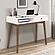 Bradenton 1-drawer Writing Desk White and Walnut by Coaster