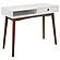 Bradenton 1-drawer Writing Desk White and Walnut by Coaster