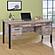 Samson 4-drawer Office Desk Weathered Oak by Coaster