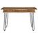 Sheeran Writing Desk w/4 Hidden Storages Rustic Amber by Coaster