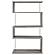 Emelle 63-inch 4-Shelf Glass Panel Bookshelf Grey Driftwood by Coaster