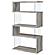 Emelle 63-inch 4-Shelf Glass Panel Bookshelf Grey Driftwood by Coaster