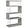 Emelle 63-inch 4-Shelf Glass Panel Bookshelf Grey Driftwood by Coaster