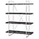 Grimma 4-shelf Bookcase Rustic Grey Herringbone by Coaster