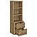 Westpark 3-Shelf Bookcase USB and Lockable Drawer Mango by Coaster