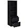 Westpark 3-piece Wall Unit Bookcase Set w/USB Black by Coaster