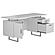 Lawtey Floating Top Office Desk White Gloss by Coaster