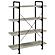 Delray 4-tier Open Shelving Bookcase Grey Driftwood and Black by Coaster