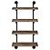 Elmcrest 24-inch Wall Shelf Black and Rustic Oak by Coaster