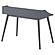 Percy 4-compartment Writing Desk Grey by Coaster