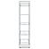 Hartford Glass Shelf Bookcase Chrome by Coaster