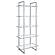 Hartford Glass Shelf Bookcase Chrome by Coaster