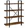 Cole 4-Shelf Bookcase Antique Nutmeg and Black by Coaster