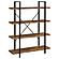 Cole 4-Shelf Bookcase Antique Nutmeg and Black by Coaster