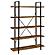 Cole 5-Shelf Bookcase Antique Nutmeg and Black by Coaster