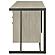Loomis 4-drawer Rectangular Office Desk Whitewashed Grey and Gunmetal by Coaster