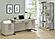 Loomis 4-drawer Rectangular Office Desk Whitewashed Grey and Gunmetal by Coaster