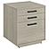 Loomis 3-drawer Square File Cabinet Whitewashed Grey by Coaster