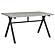 Tatum Rectangular Writing Desk Cement and Gunmetal by Coaster